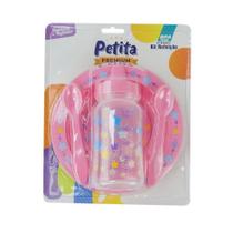 KIT Refeição Infantil 4 Pçs Plástico Color