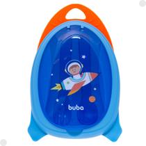 Kit Refeição Infantil Astronauta Bowl Com Divisórias e Talheres 18495 - Buba