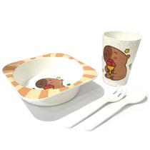 Kit Refeição Infantil Com 4 Peças