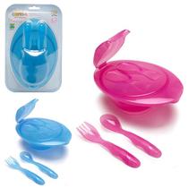 Kit Refeição Infantil Com Porta Talher - 706 Kit Refeição Infantil Com Porta Talher - 706