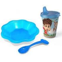 KIT REFEIÇÃO INFANTIL PANAMBY rosa/azul KIT REFEIÇÃO INFANTIL PANAMBY rosa/azul