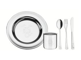 Kit Refeição Infantil Tramontina Baby Friends 5 Peças Animais