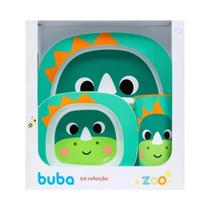 Kit Refeição Introdução Alimentar Infantil Buba Zoo Dino Kit Refeição Introdução Alimentar Infantil Buba Zoo Dino