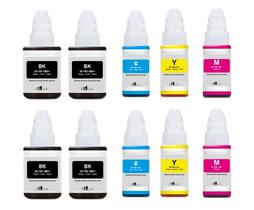 Kit refil 10 Tinta G3110 G4100 G3100 G1100 G2100 G-190