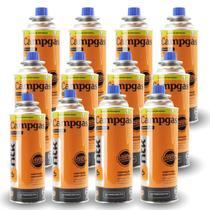 Kit refil 12 cartuchos de gas pra maçarico fogareiro portatil