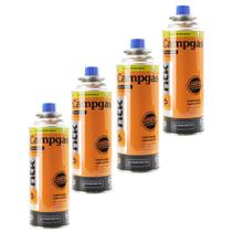 Kit refil 4 cartuchos de gas pra maçarico fogareiro portatil