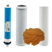 Kit Refil 4 Estágios Osmose Reversa 10" Reposição 100 GPD