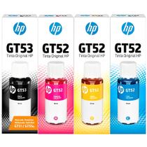 Kit Refil 4 Garrafas de Tinta HP Gt52 Gt53 Original Gt5810