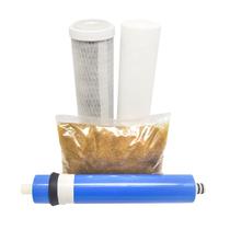 Kit Refil 5 Estágios 100gpd mb400 (500g) + Polipropileno 1 micra + Polipropileno 5 micras + Carvão