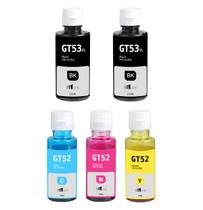 Kit Refil 5 Tintas Gt53 Preto + Gt52 Color Para Gt 582
