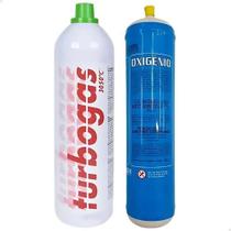 Kit Refil Acetilenooxigênio Turbo Set Maçarico Portátil Kit Refil Acetilenooxigênio Turbo Set Maçarico Portátil