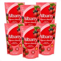 Kit Refil Albany Sabonete Líquido Corpo e Mãos Frutas Vermelhas 200ml Com 6 Kit Refil Albany Sabonete Líquido Corpo e Mãos Frutas Vermelhas 200ml Com 6