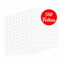 Kit Refil Caderno Inteligente Grande Pautado 90g 500 folhas - Refil Inteligente