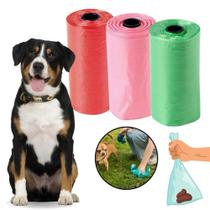 Kit Refil Cata Caca 3 Rolos Saquinho Coletar Coco Fezes Cães Gatos Kit Refil Cata Caca 3 Rolos Saquinho Coletar Coco Fezes Cães Gatos