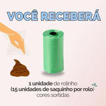 Kit Refil Cata Caca Saco Saquinho Coletor Lixo Coco Pet Cães Gatos Higiênico - Escolha Seu Kit