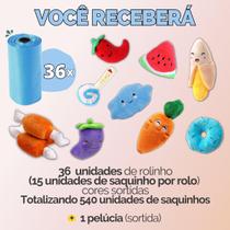 Kit Refil Cata Caca Saco Saquinho Coletor Lixo Coco Pet Cães Gatos Higiênico - Escolha Seu Kit