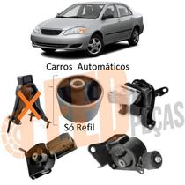 Kit Refil Coxim Motor Câmbio Corolla 2002 2003 2004 2005 2006 2007 2008 Automático - Marbo