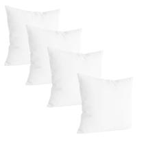 Kit Refil De 4 Almofadas 100 Poliéster 45x45cm Ideal Para Decoração Super Cheia Confortavel Kit Refil De 4 Almofadas 100 Poliéster 45x45cm Ideal Para Decoração Super Cheia Confortavel