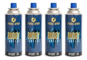 Kit Refil De Gás Butano Volcano Com 4 unidades Para Maçarico/fogareiro