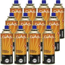 Kit Refil De Gas Campgas Para Fogareiros E Macaricos Nautika 12 Unidades