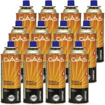Kit Refil De Gas Campgas Para Fogareiros E Macaricos Nautika 12 Unidades