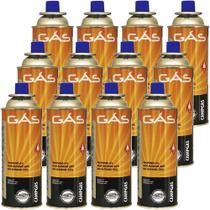 Kit Refil De Gas Campgas Para Fogareiros E Macaricos Nautika 12 Unidades