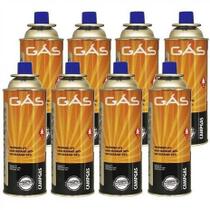 Kit Refil De Gas Campgas Para Fogareiros E Macaricos Nautika 8 Unidades