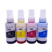 Kit Refil de Tinta Compatível Para Epson L121 T664