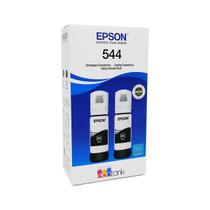 Kit Refil de Tinta Epson 544, 2 Garrafas de Tinta Preta, 65ml - T544120-2P Kit Refil de Tinta Epson 544, 2 Garrafas de Tinta Preta, 65ml - T544120-2P