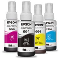 Kit refil de tintas para impressora 664 - com as 4 cores