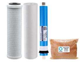 Kit Refil Deionizador Osmose Membrana 75Gpd Resina Mb400 Kit Refil Deionizador Osmose Membrana 75Gpd Resina Mb400