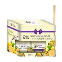 Kit Refil Difusor E Sabonete Líquido 250ml Limão Siciliano
