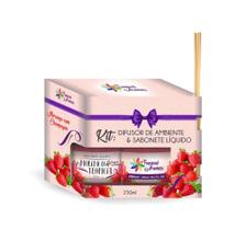 Kit Refil Difusor E Sabonete Líquido Morango 250Ml