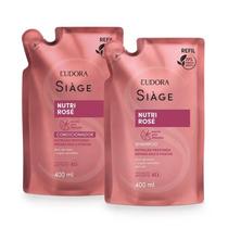 Kit Refil Eudora Siàge Nutri Rose Shampoo + Condi 400ml