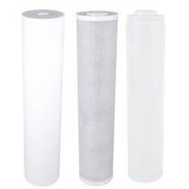 Kit Refil Filtro Água Big Blue Carvão Polipropileno Zeólita Branco