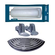 Kit Refil Filtro Latina P355 + Bandeja Fume + Torneira Prata