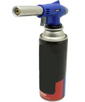 Kit Refil Gás De 400ml E Isqueiro Maçarico Azul Culinário Kit Refil Gás De 400ml E Isqueiro Maçarico Azul Culinário