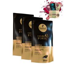 Kit Refil Haskell Cavalo Forte Sh Cond Masc 250Ml/G