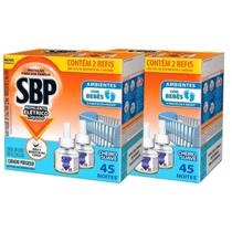 Kit Refil Inseticida Repelente Elétrico 35ml 45 Noites 4un