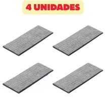 Kit Refil Pano de Microfibra para Flat Mop Menalux Quantidade:4 Unidades Kit Refil Pano de Microfibra para Flat Mop Menalux Quantidade:4 Unidades