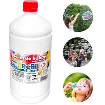 Kit Refil Para Bolha De Sabão Líquido Bubble Com 1 Litro Brasilflex