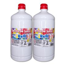 Kit Refil para bolha de sabão líquido Bubble para máquina de fazer bolhas 2 litros, atóxica e perfumada