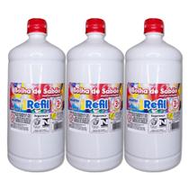 Kit Refil para bolha de sabão líquido Bubble para máquina de fazer bolhas 3 litros, atóxica e perfumada