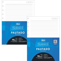 Kit Refil para Tilidisco Universitário 160 Folhas 90g