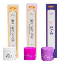 Kit Refil Sache Volia Gel Base + Classic Pink +Classic Cover