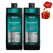 Kit Refil Shampoo e Condicionador Equilibrium Scalp 1L Truss
