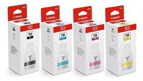 Kit REFIL Tinta Canon Gi-16 Gx6010 Maxify Gx7010 Preta, Ciana, Magenta, Amarela