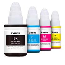 Kit Refil Tintas Originais Canon GI-190 G1100 G3110 G3111 G4100 G4110 G4133