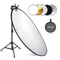 Kit refletor de luz Neewer 43/110 cm 5 em 1 com suporte e braçadeira Kit refletor de luz Neewer 43/110 cm 5 em 1 com suporte e braçadeira