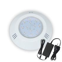 Kit Refletor Hiper LED 16W ABS Frente New + Fonte 3A Brustec